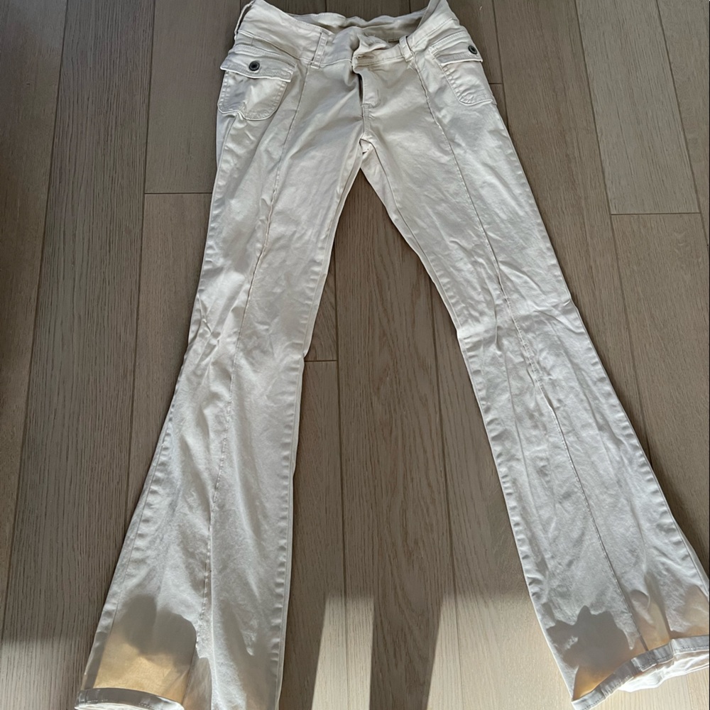 Cream brandy cargo pant